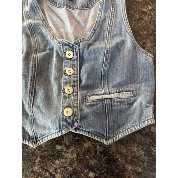 Lucky Brand Women's Denim Vest Size S NWT - Picture 2 of 5